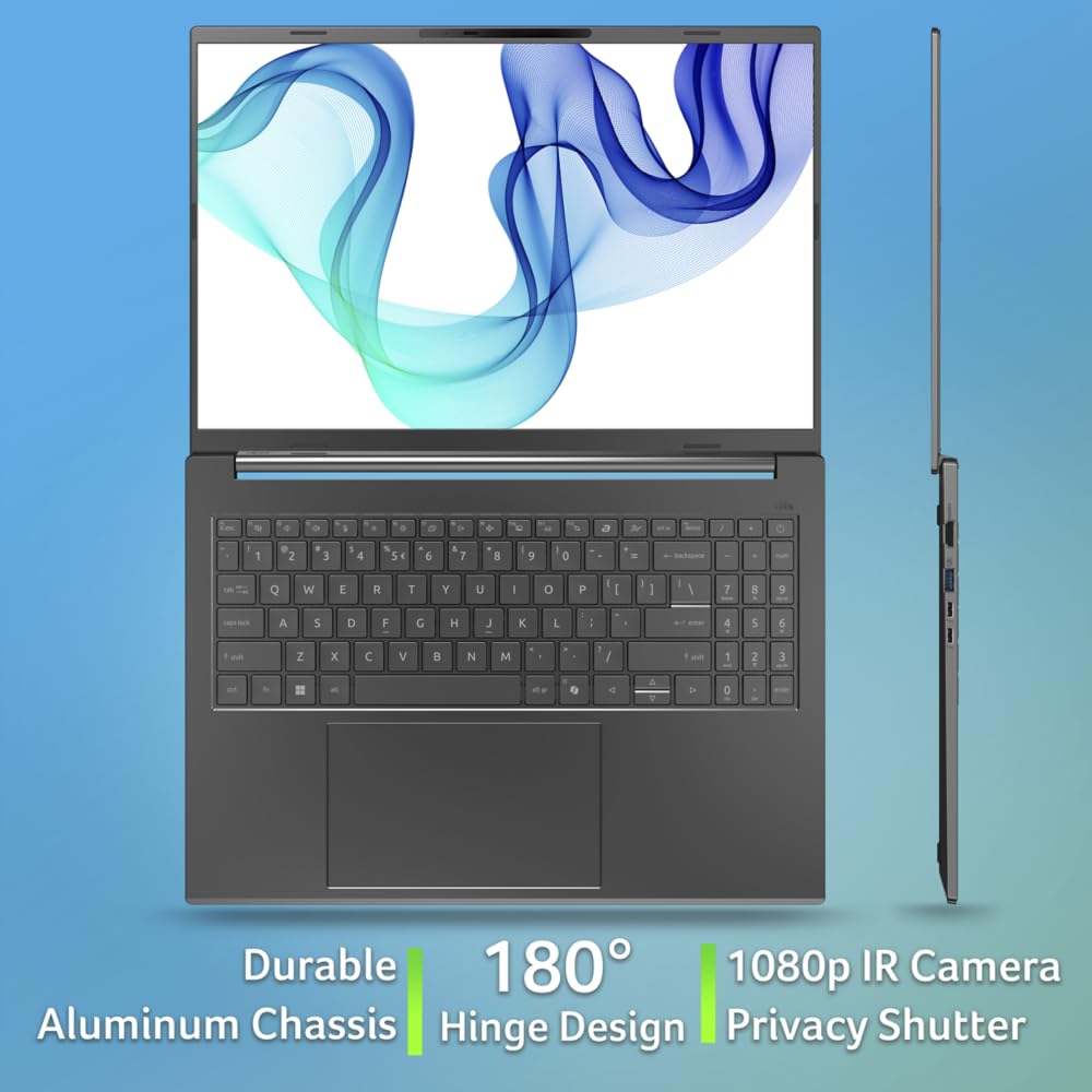 acer Aspire 16 AI Copilot+ PC A16-52M, Ordenador Portátil 16" Full HD IPS (Intel Core Ultra 7 258V, 32 GB RAM, 512 GB SSD, Intel ARC 140V GPU, Windows 11 Home), Hierro, Teclado QWERTY Español