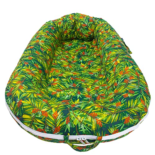 Image of MEXXI Baby Lounger Replacement Cover | Premium Quality Extra Cover | Hypoallergenic | [Fits Dockatot Deluxe+ Docks] (Cover Only) (Jungle)
