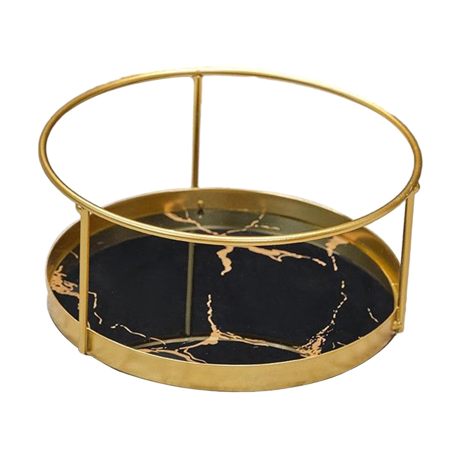 Enakshi (LABEL) Creations Bathroom Organizer Round Cosmetic Storage Rack for Household Farmhouse Hotel Black Single LayerHome & Garden|Household Supplies & Cleaning|Home Organization|Storage Boxes
