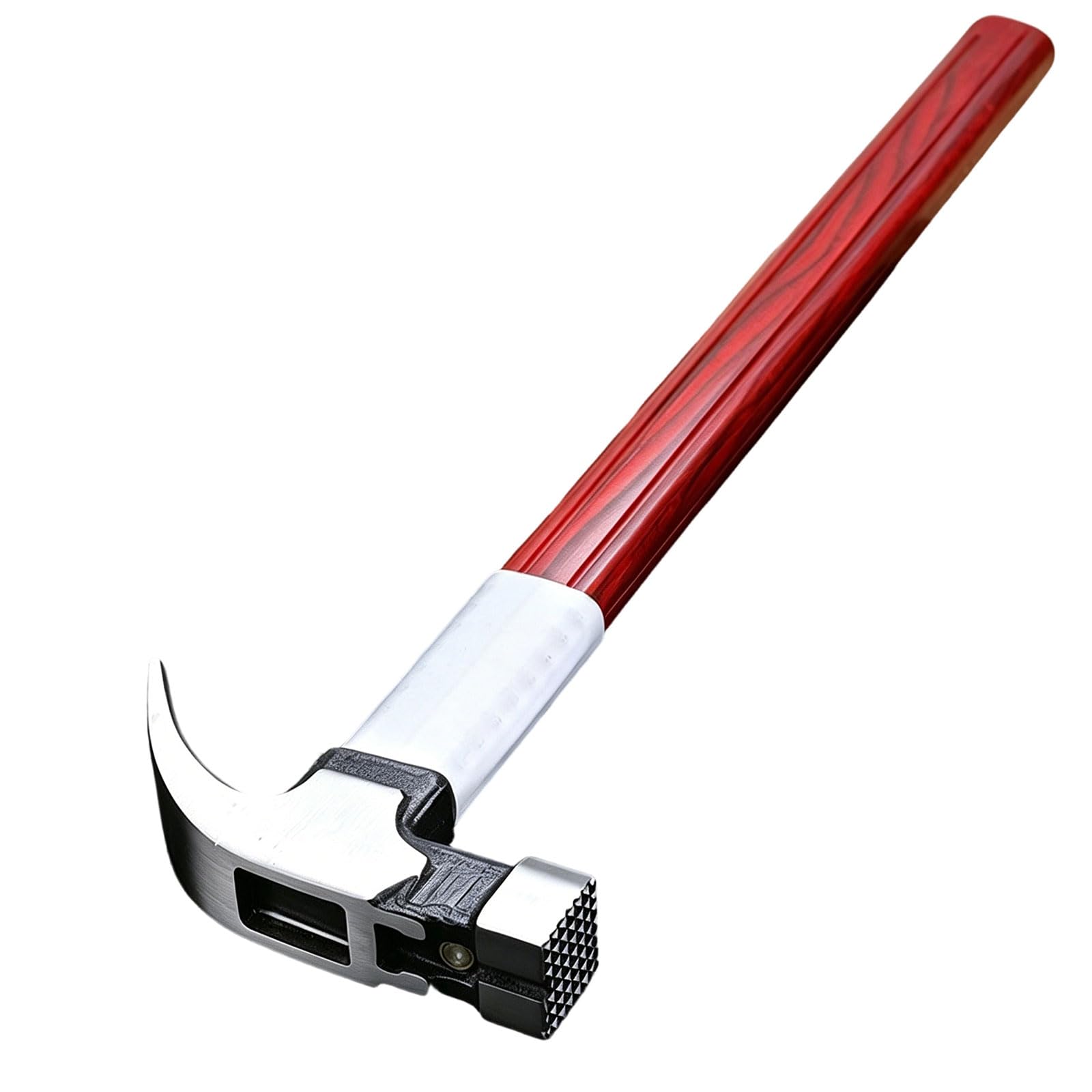 Gavery Angled Square Head Professional Aluminum Wooden Handle Clawing Hammer Clawing Hammer Antislip Wear Woodworking Tool Comfortable Handle Aluminum Mixture Grip