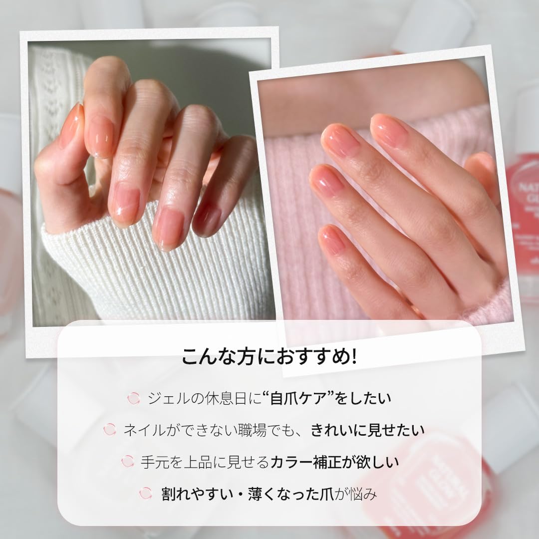 Amazon.co.jp: オホーラNatural Glow マルチネイル強化剤（爪保護・爪