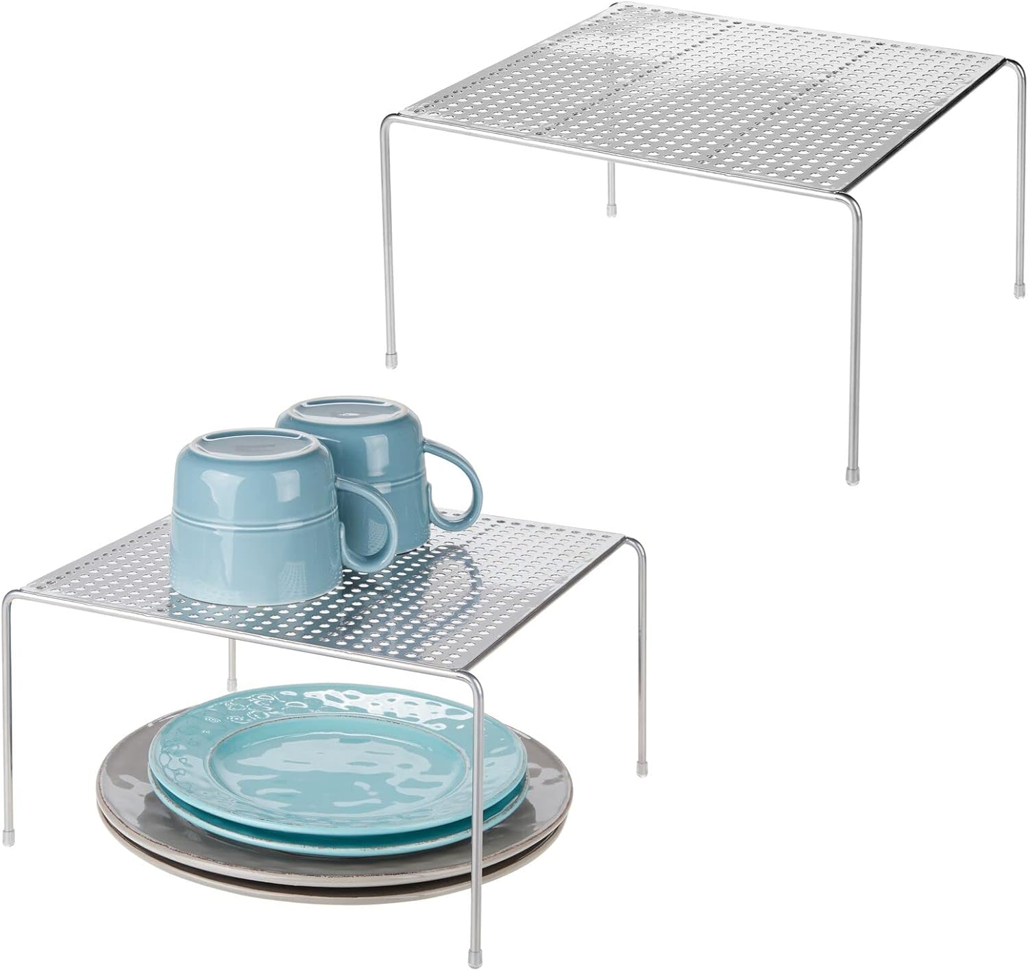 Set 2 Contenitori Per Bagno Impilabili - Porta Cotton Fioc E Dischetti - Oro Rosso E Trasparente - Foto 11