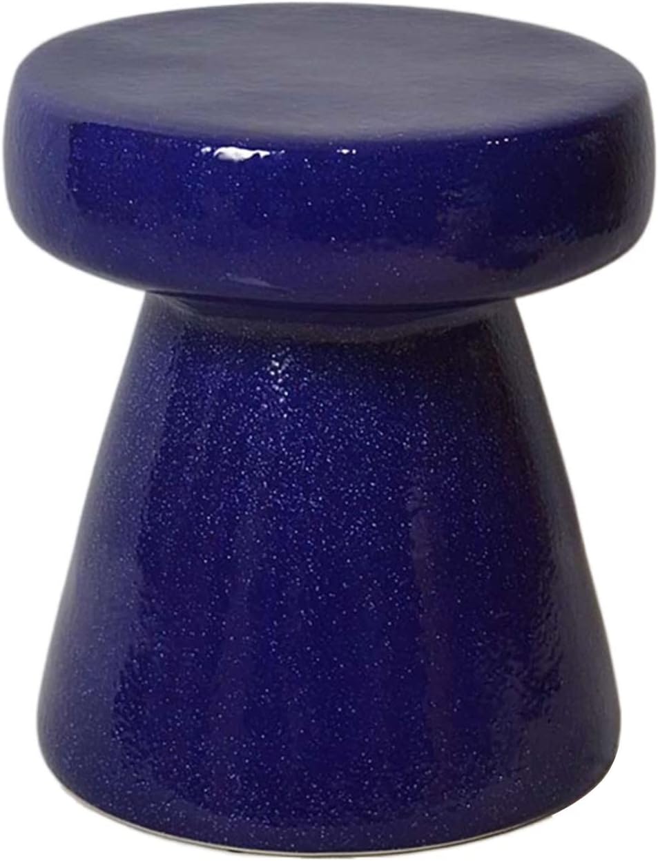 Decorative garden stools, Decorative Ceramic Garden Stool, Glazed Mushroom Stool Shoe Changing Stool, Suitable for Outdoor Garden, Living Room, Terrace, Etc.(Blue), HBJJ-987811