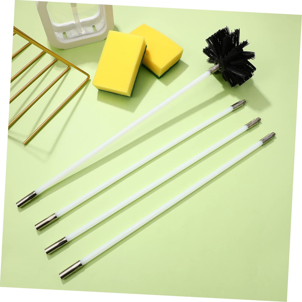 3 Set Pulizia Canna Fumaria Per Fumi E Rimozione Del Utensile Per Manutenzione 4 Pezzi*3