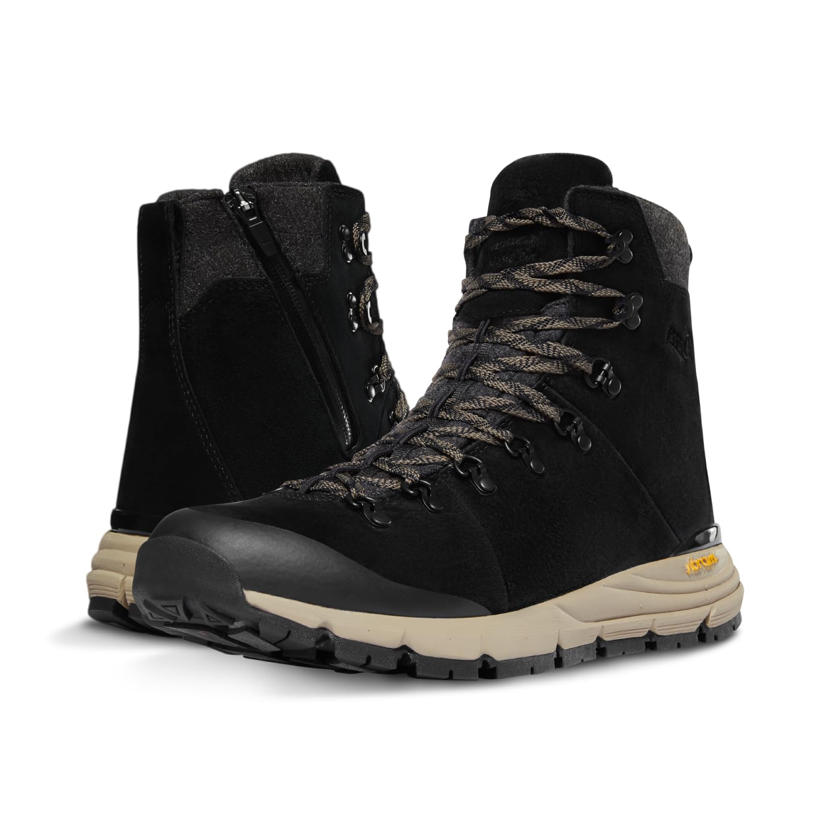 Danner Men's Arctic 600 Side-Zip 7'' 200G Waterproof Hiking Boot, Black/Brown - 10.5 D