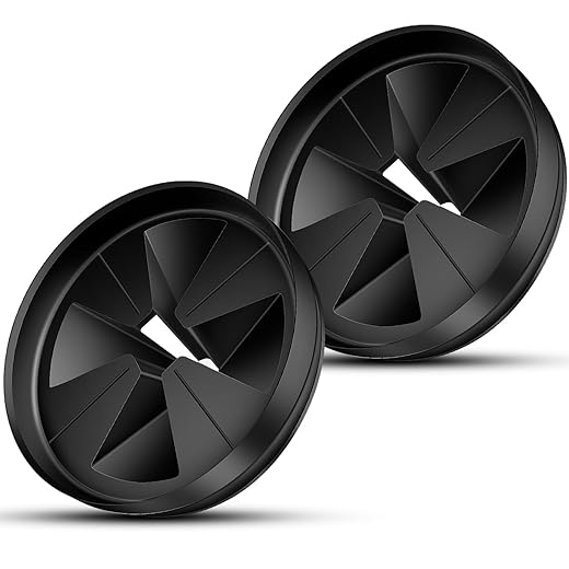 Sink Baffle 3 3/8" QCB-AM Replacement for InSinkErator Evolution Series, Garbage Disposal Splash Guards Removable Quiet Collar Drain Plugs, Garbage Disposer Accessories