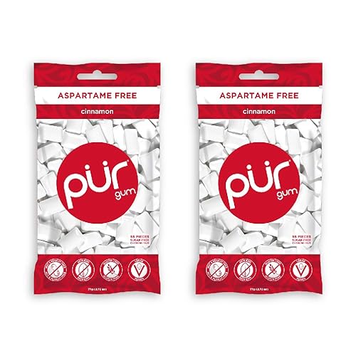 PUR Gum Canela, 55 unidades (paquete de 2)