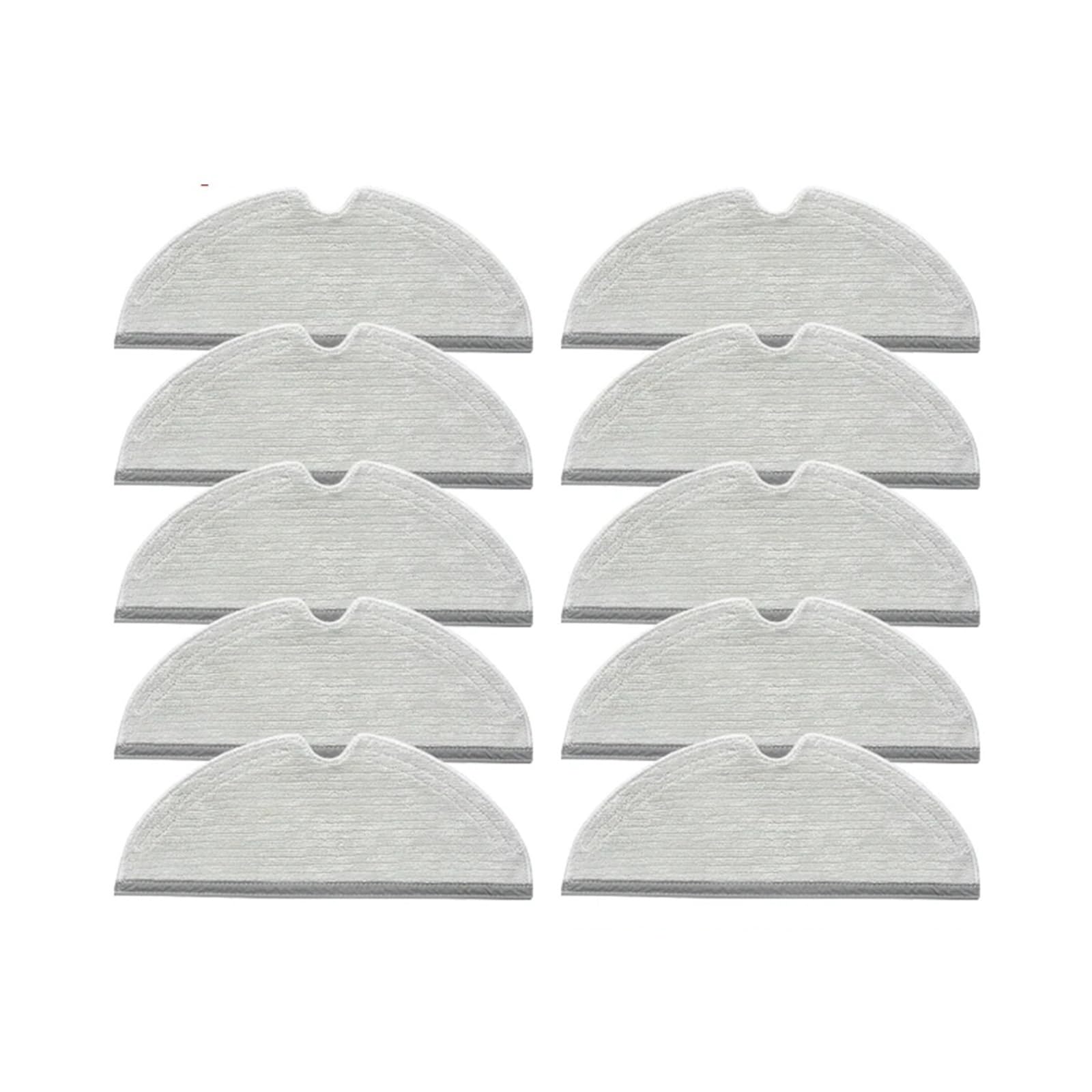 VIXWDRUTY Compatible For Xiaomi，Compatible For Roborock， Robot Vacuum Cleaner Water Tank Mop Cloth Tray Accessories Spare Parts Mop Bracket(10 pcs mop)