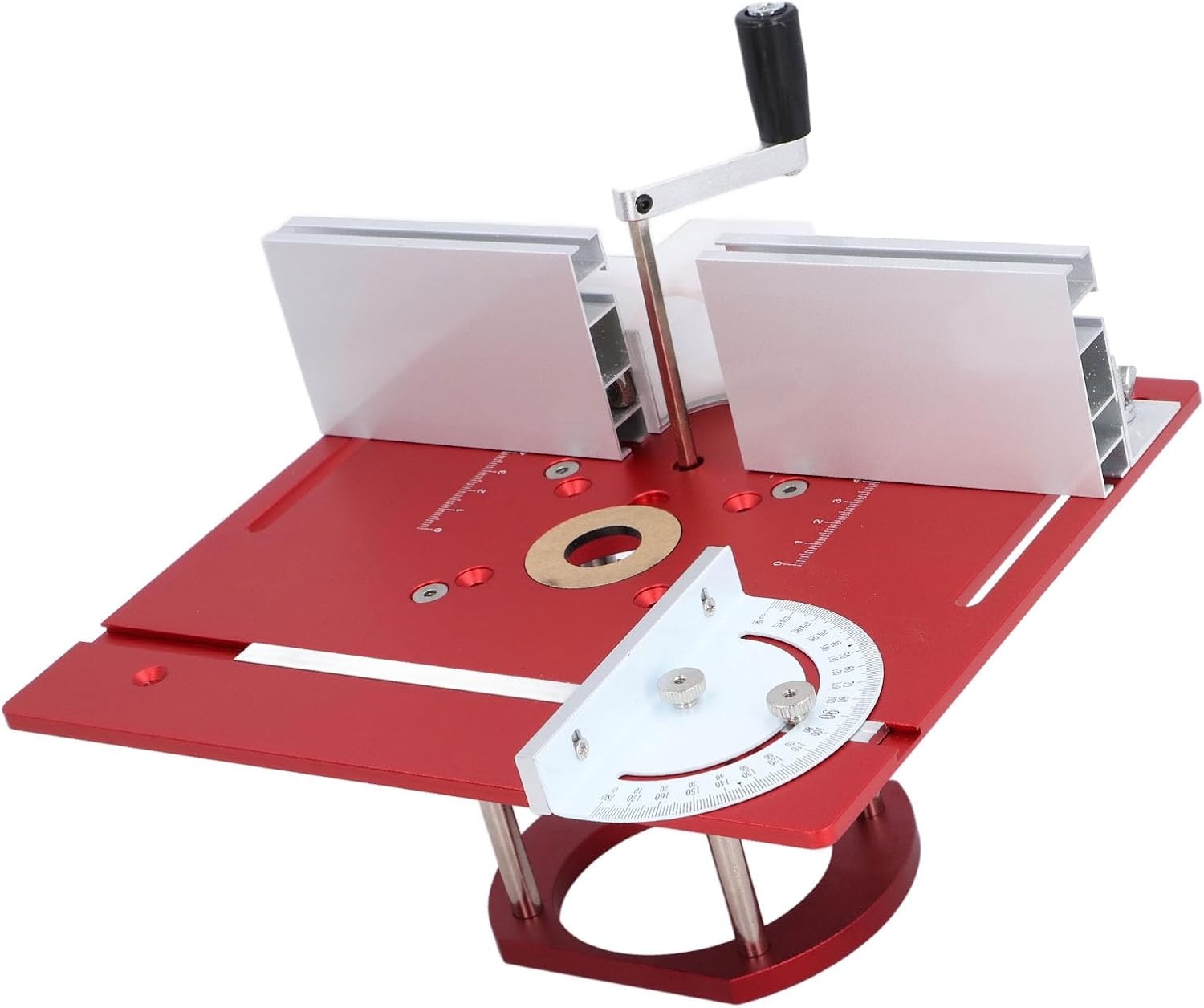 Jonlaki Height Aluminum Alloy Router Base for Woodworking Machines - Universal & for (Red)