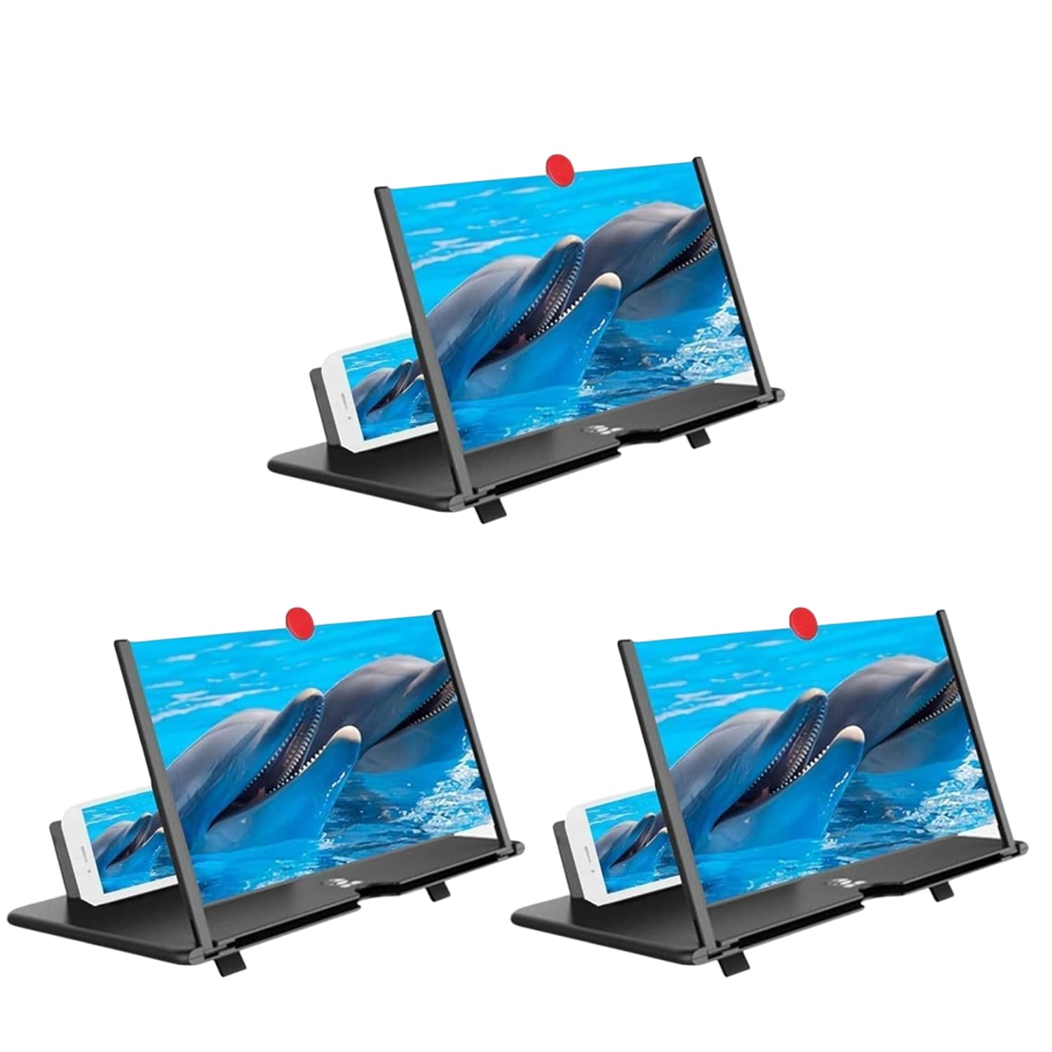 Atevon 3D HD Screen Magnifier with Stand - Foldable Mobile Screen Amplifier for All Smartphones | Eye Protection for Movies, Videos & Reading - Pack of 1-image-26
