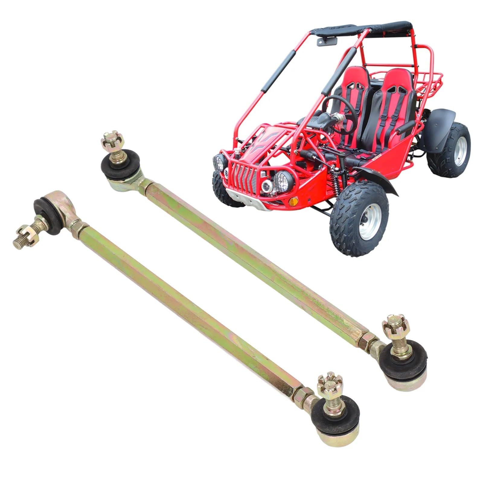 Ściągacz przegubu kulowego 250mm sworzeń kulowy drążek kierowniczy 10mm gwint stal stopowa pasuje do 125cc quada dirt ATV kart