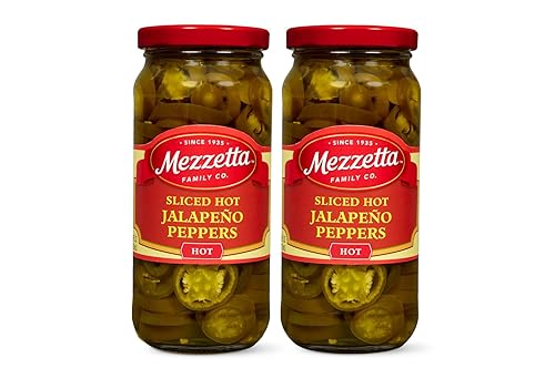 Miniatura 9 de Mezzetta Pimientos de jalapeño domados en cubitos, de calor medio, Kosher, sin gluten, Keto  Tarro de 16 onzas líquidas (paquete de 6)