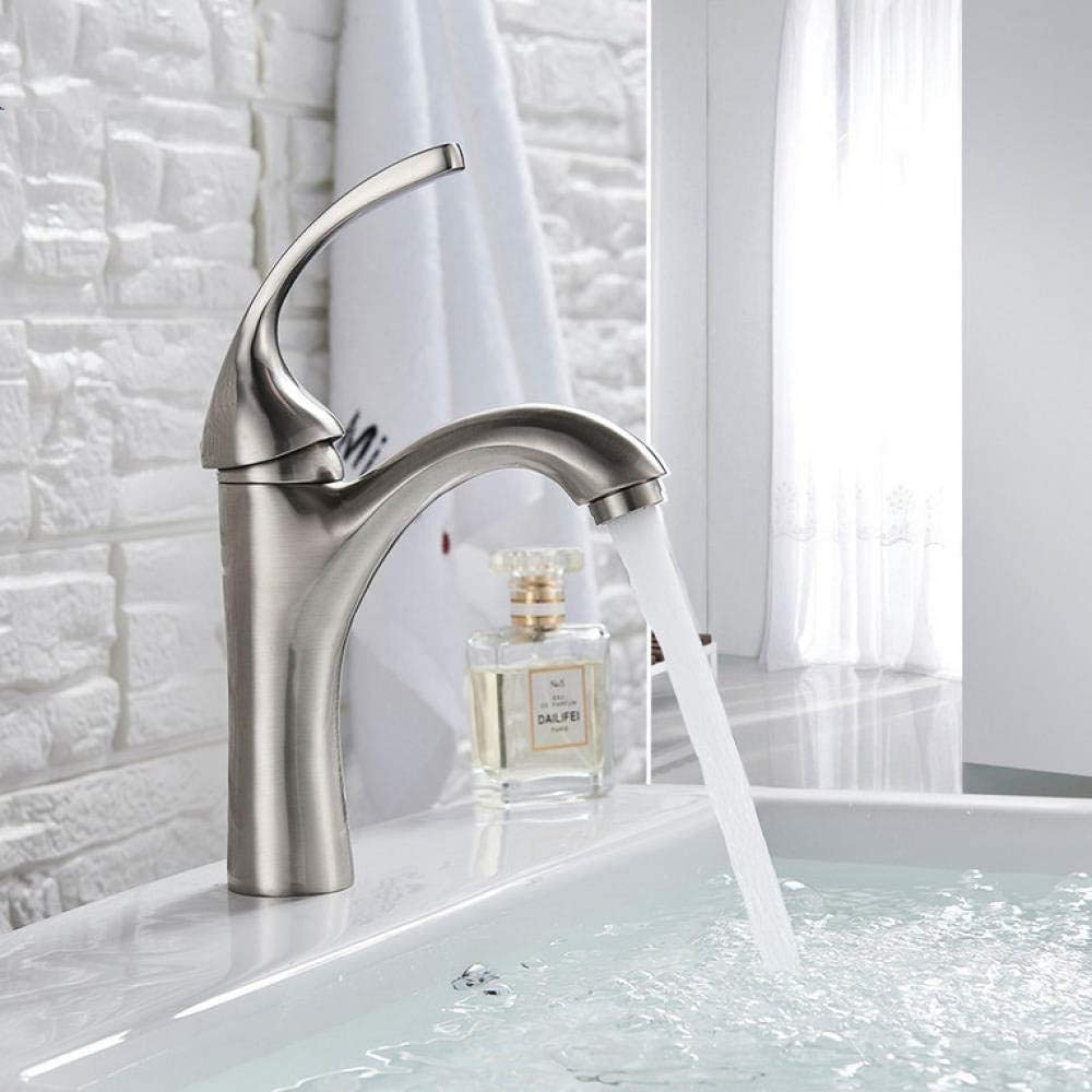 Robinet mitigeur de lavabo grue anti-trace pour vasque et vanité