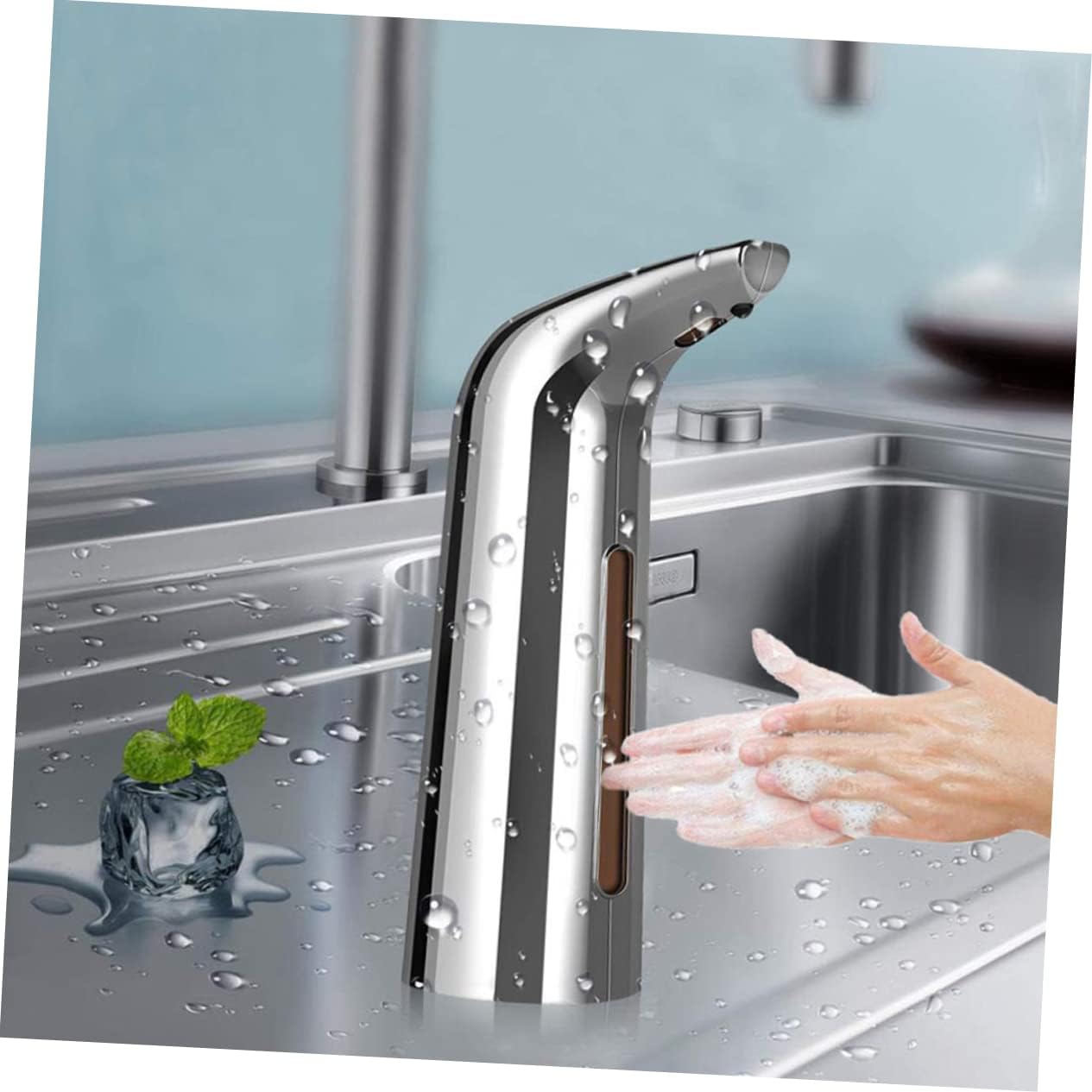 Touchless Automatic Soap Dispenser Sensor Soap Bottle for Kitchen and Bathroom Easy to Use No Batteries Included Hand Wash