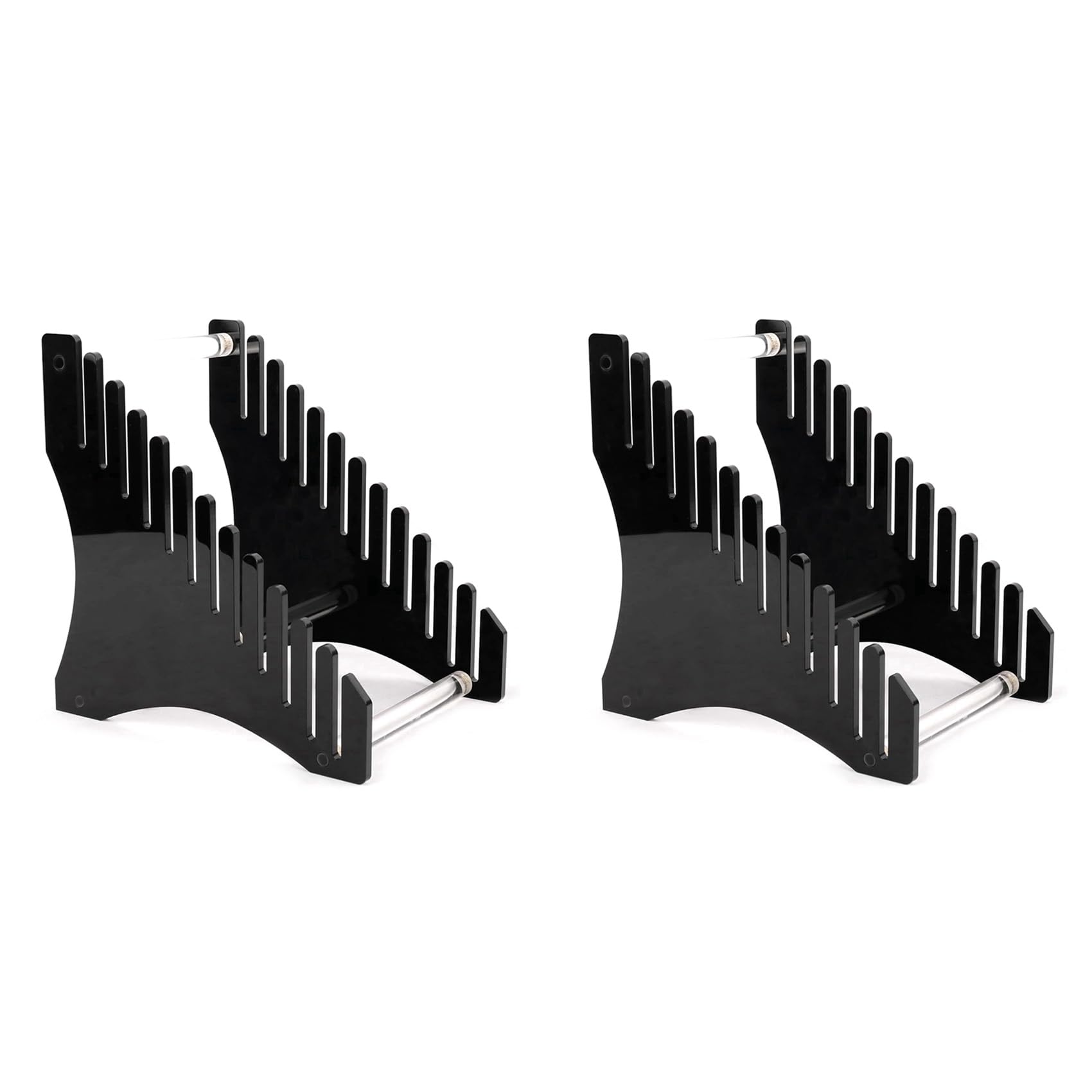 Onchdbfhuu 2X Vinyl Record Storage Holder Vinyl IP Records Stand - Album Storage Organizer Display Stand Book Display Stand