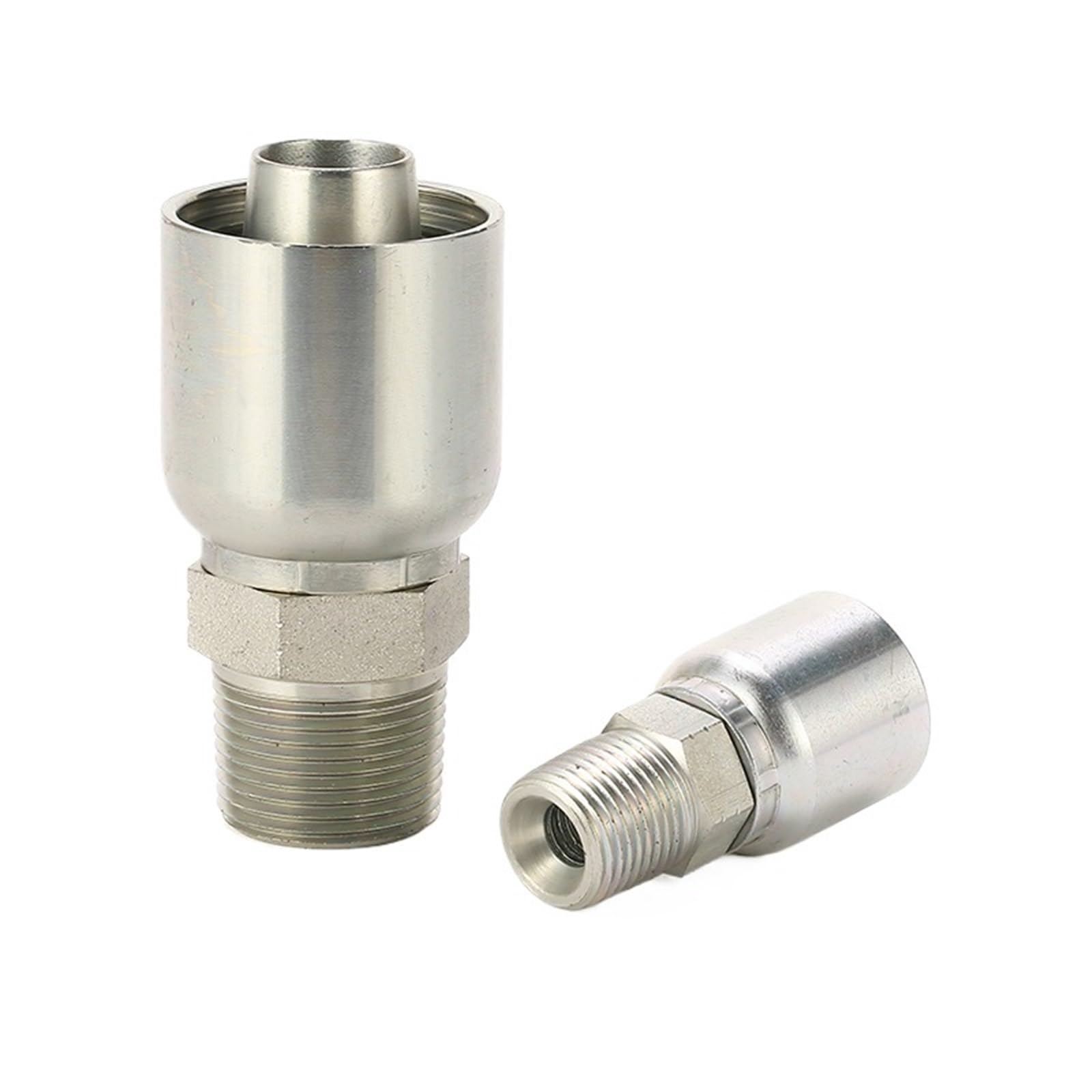 100PCS 15611-06-06PKAST NPT Fitting Male Pipe Fittings Hydraulic Hose Fitting Straight Hose Crimping Fittings