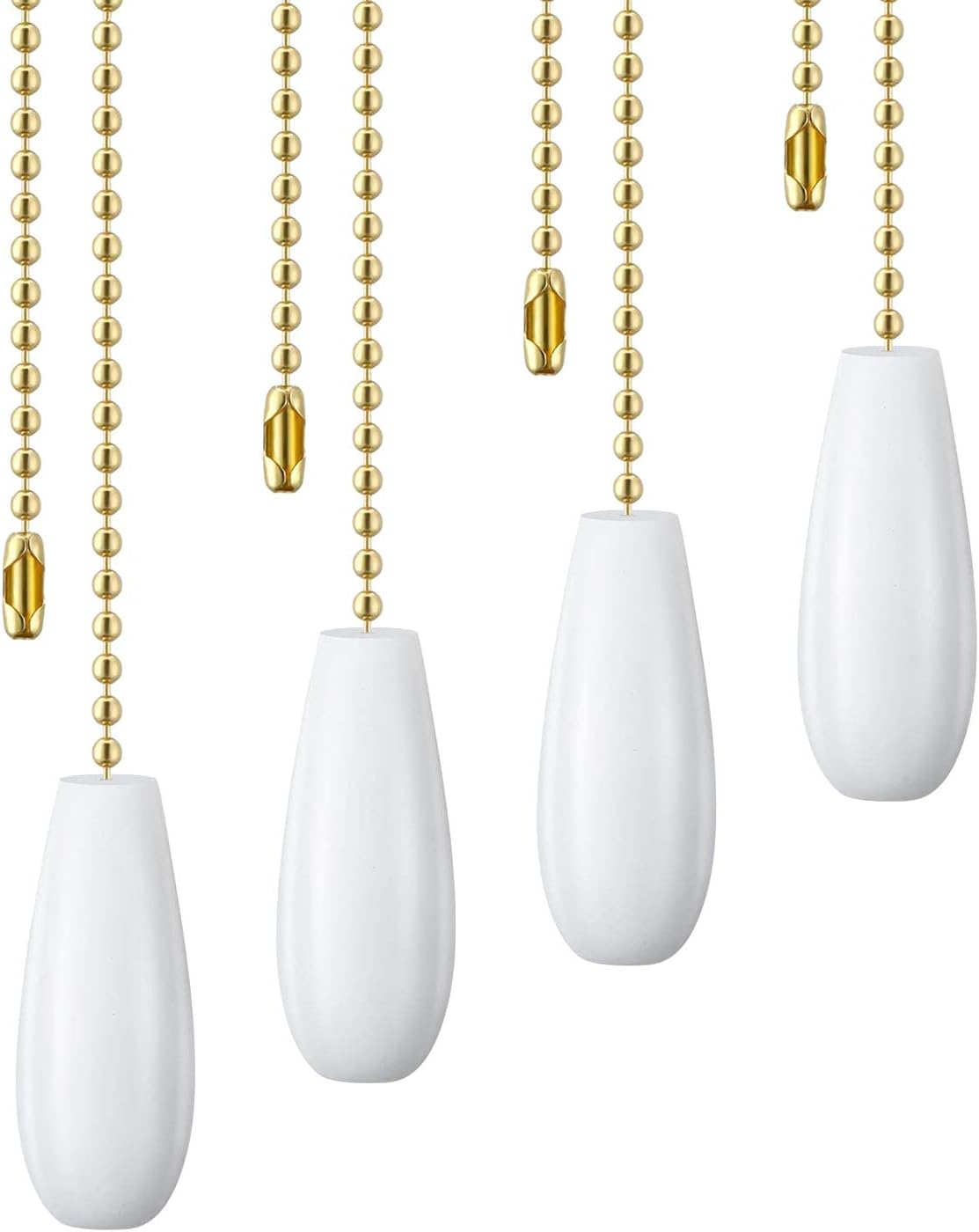 Trjgtas 4 Pieces Ceiling Fan Chain Pulls Wooden Pull Chain