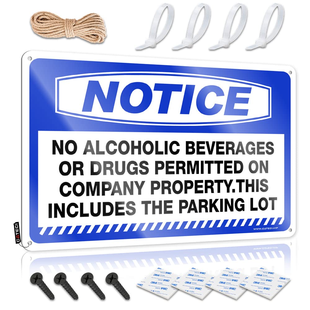 Decorations Accessory Humor Notice No Alcoholic Beverages Or Drugs Permitted For Scoreboard - Farmhouse Porch Decor Customizable(30X40CM)