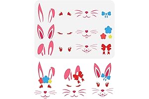 FINGERINSPIRE Easter Stencils for Face Painting