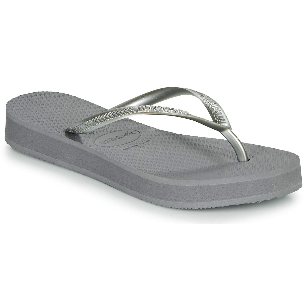 Havaianas Slim Flatform Women FlipFlop Steel Grey 3.5/4 UK