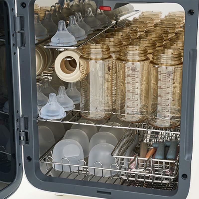 NEW UPANG Signature2 Plus LED Baby Bottle Sanitizer (UP920A+) (Light Gray) & Additional Rack Set image 4