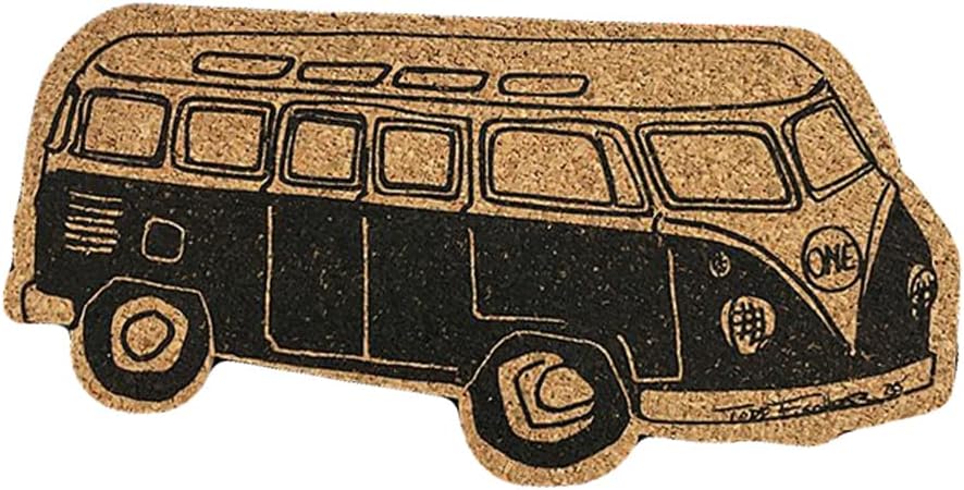 One Mfg Bus Cork Stomp Pad 7" x 4.5" - Lightweight, eco-Friendly, USA Made Traction