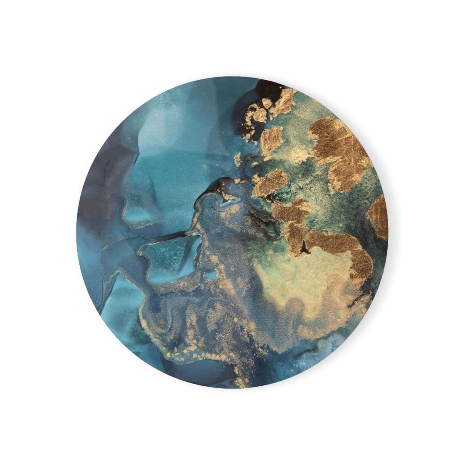 2pcs Absorbent Ceramic Stone Coasters Round Mat Coffee Table Cup Coaster For Room for kitchen(Color4)