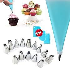Cake Decorating kit, 19pcs Cake Decorating Tools Reusable Piping Bags and Tips for Cake Decorating Premium Cake Decorating Supplies Baking kit Piping Set (19PCS)