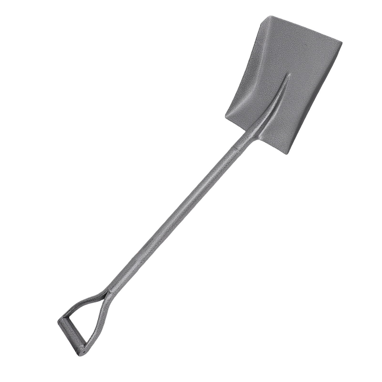 Bewinner Pala da Scavo in Acciaio Al Manganese da 100 Cm a Testa Piatta con Manico a D, Pala da Giardino Resistente per Scavare, Piantare, Rompere il Terreno, Tagliare Radici - Ergonomica in Metallo