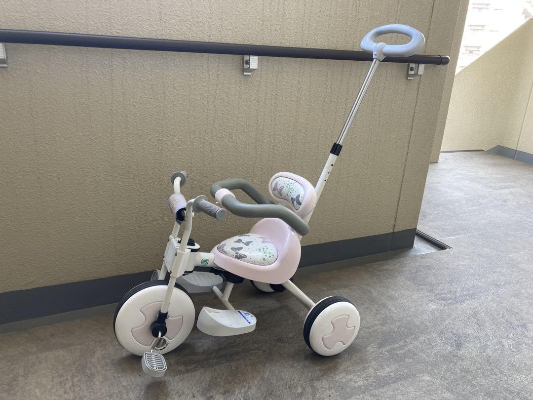 ディズニー トライクピュア ミニー 三輪車 ディズニー ピュアライド ミニー ハンドル付き 子供三輪車