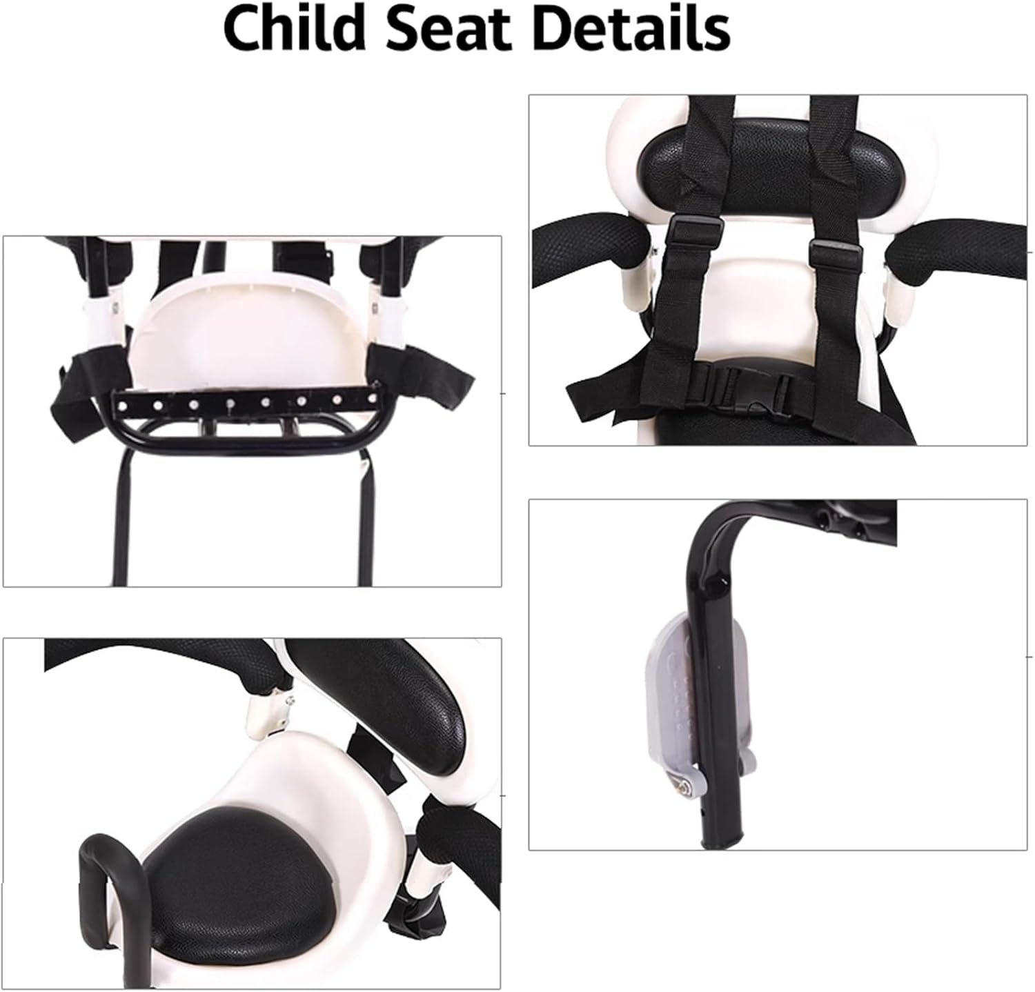 Rear Kid's Bike Seat, Child Seat for Adult Bike, City Road Seat for Kids Back Mount, Seat for Kids Rear Frame Mounted Baby Bike Seats Kids for Most Bicycle Electric Motorcycle with Frames