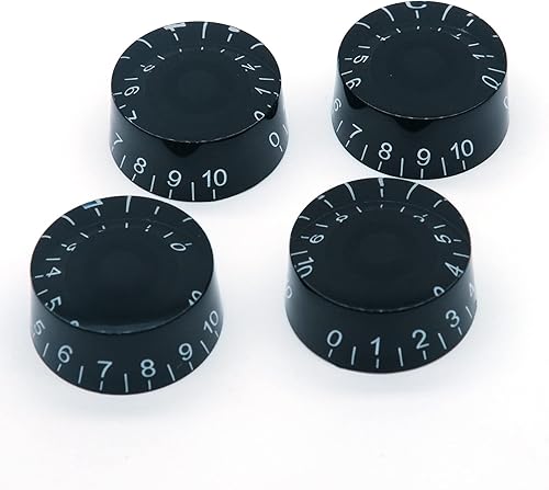 harpfeas Juego de 4 perillas de control de tono de volumen para guitarra eléctrica, compatibles con Les Paul LP Style Electric Guitar Parts Parts