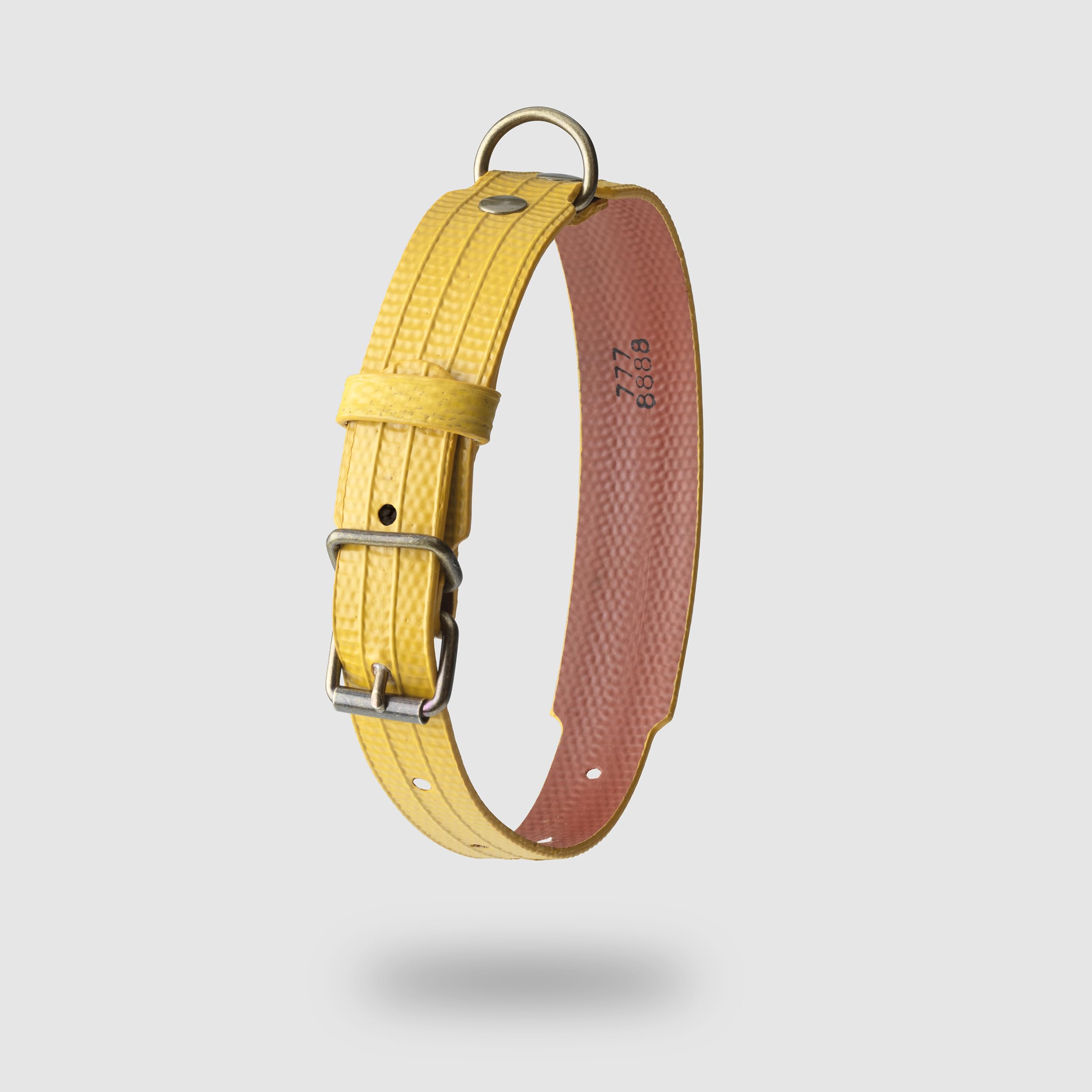 Collar para Perros PALÜ XL | Diseño Suizo Hecho a Mano en España | Mangueras de Bomberos Recuperadas de Suiza, España y Francia | Collar Cómodo y Resistente