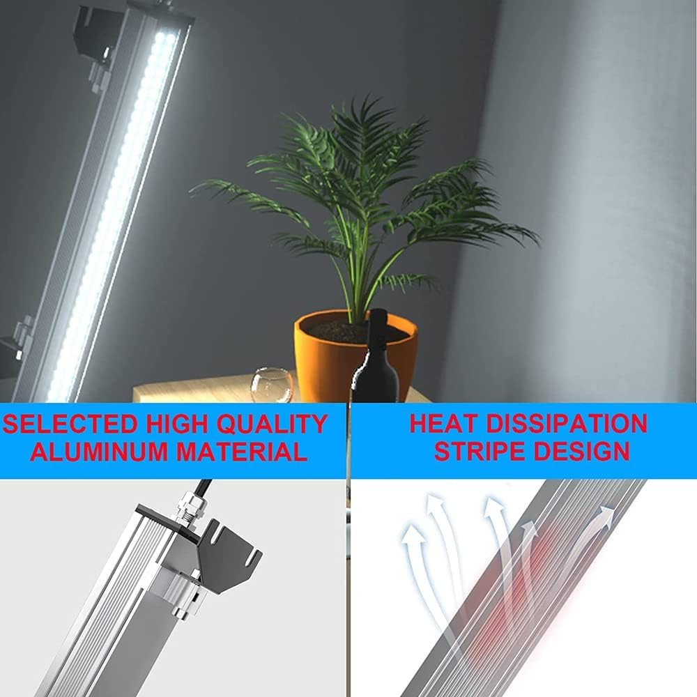 Luz de trabajo LED, tubo de iluminación IP67 a prueba de explosiones para máquina CNC, taller mecánico y techo de garaje, 18 W, 24-36 V, 570 mm de longitud