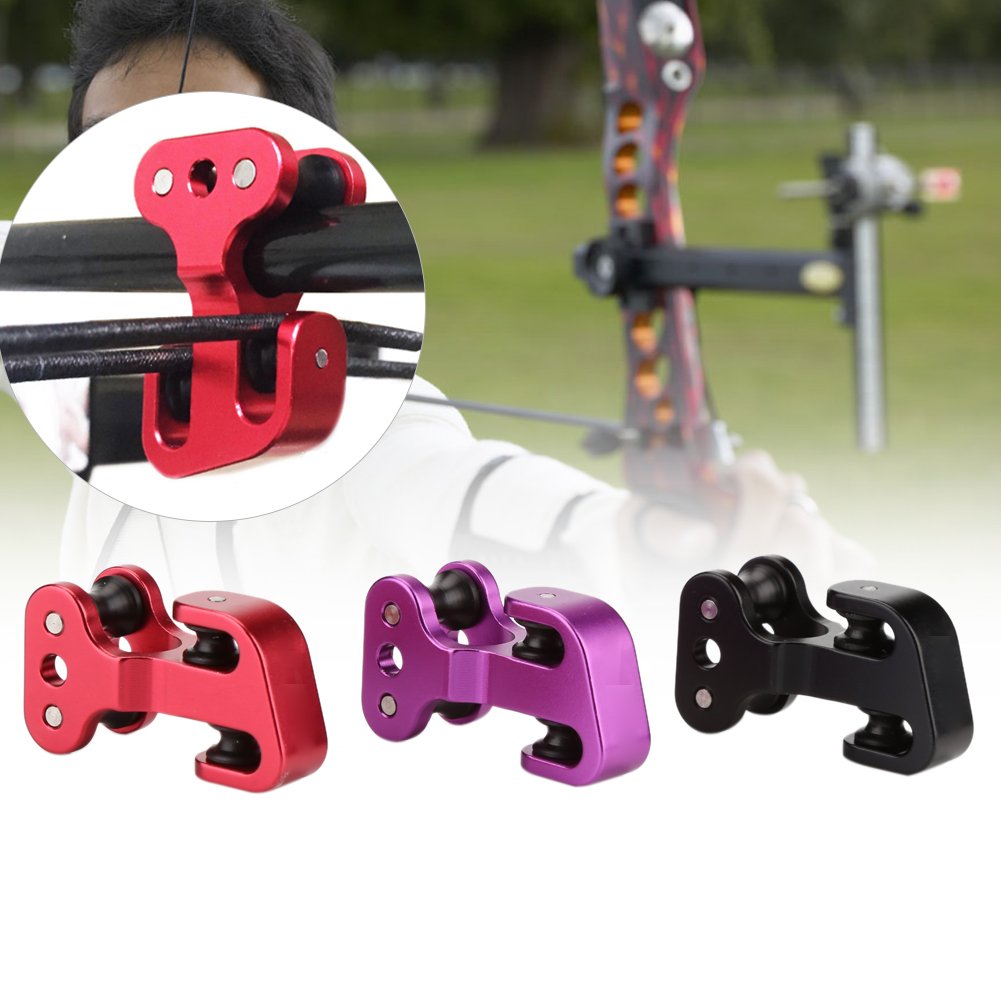 Guide-câble Pour Arc à Poulies – Alliage Alu, Roue Basse Friction, Léger, 4,5x2,5 Cm, Noir, Rouge, Bleu, Vert, Violet, Jaune