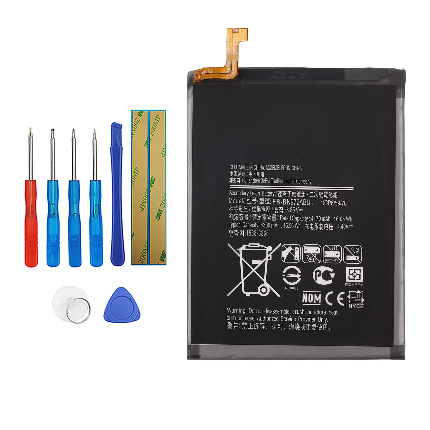 EB-BN972ABU Battery for Samsung Galaxy Note10+ Note10 Plus SM-N975F SM-N975F/DS + Tools