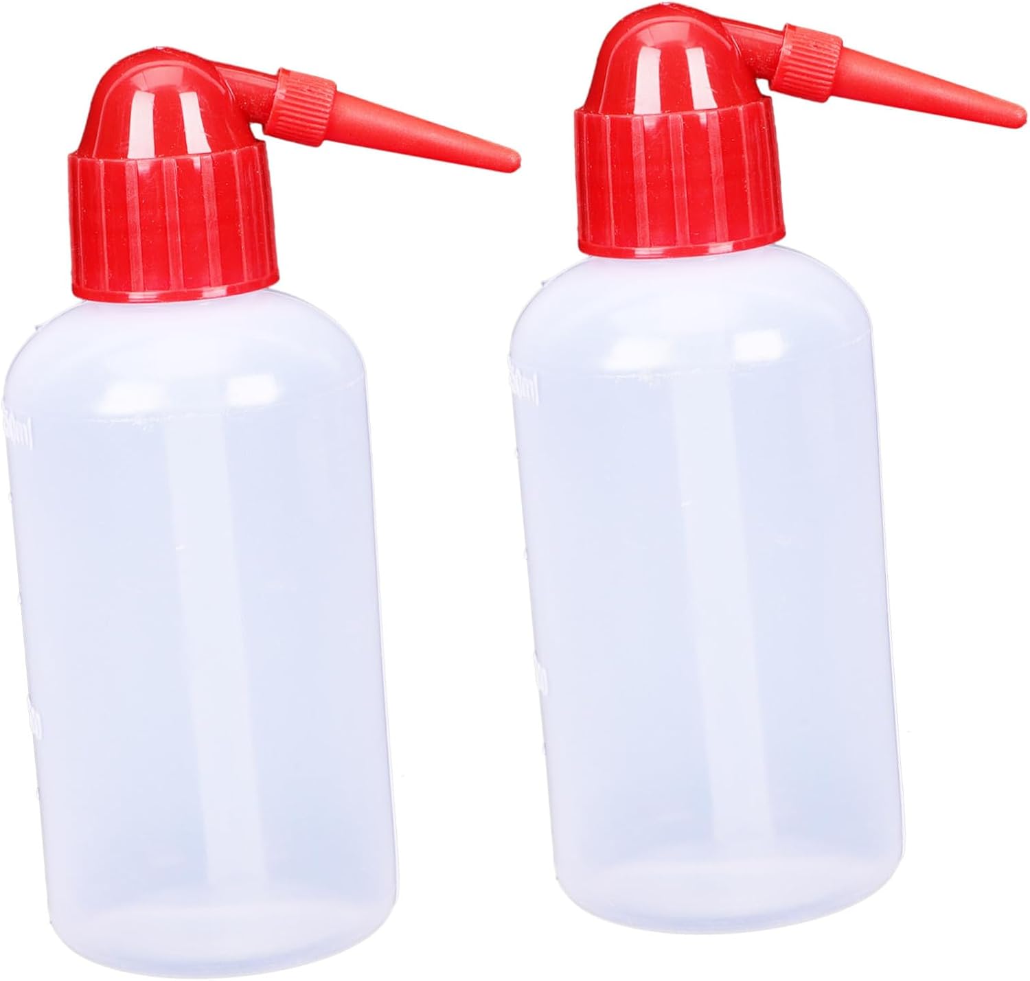 Hemobllo 250mL Plastic Squeeze Wash Bottle Red Cap for Cleaning Watering and Gardening for Indoor Succulent Care