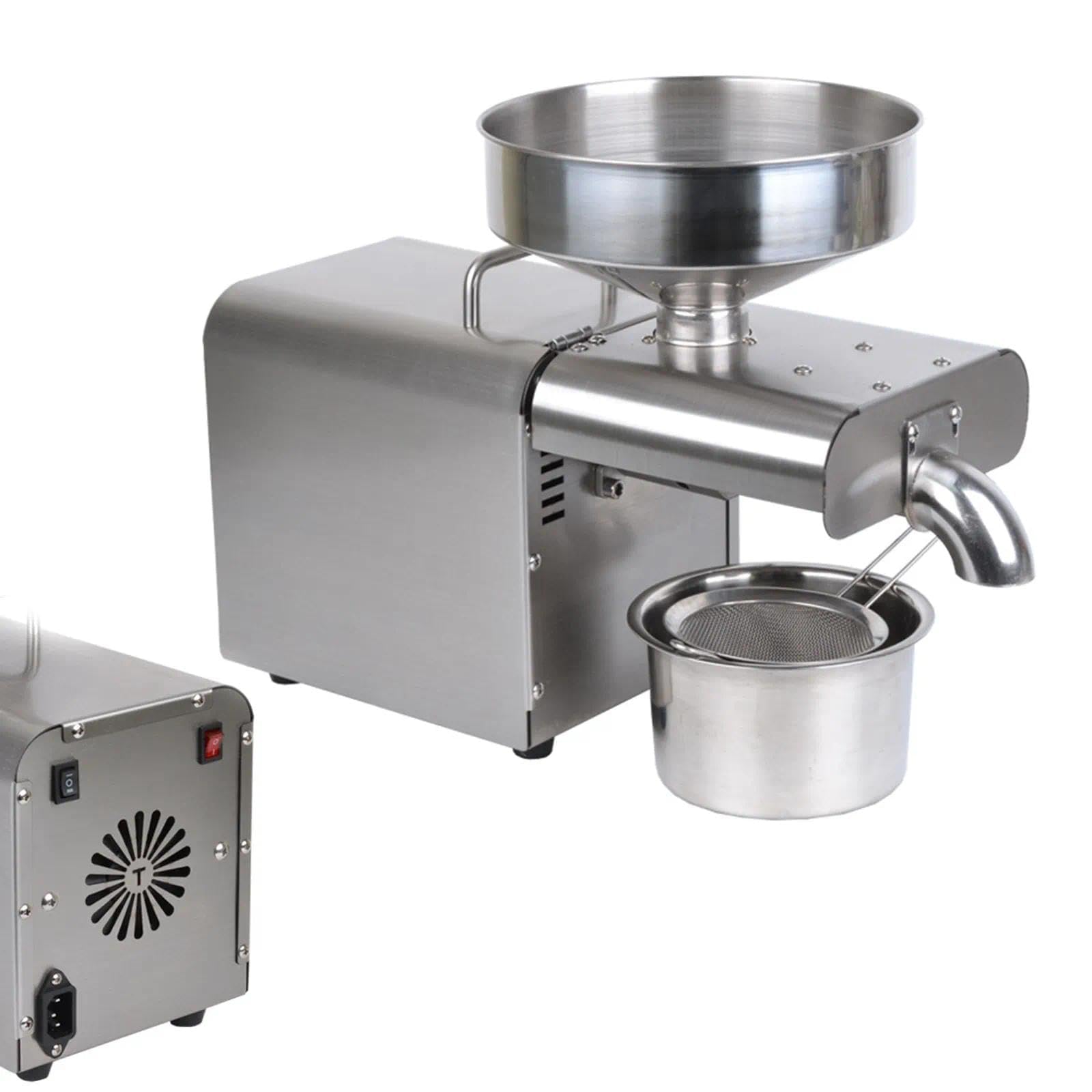 Prensa de aceite automática de acero inoxidable para coco y maní