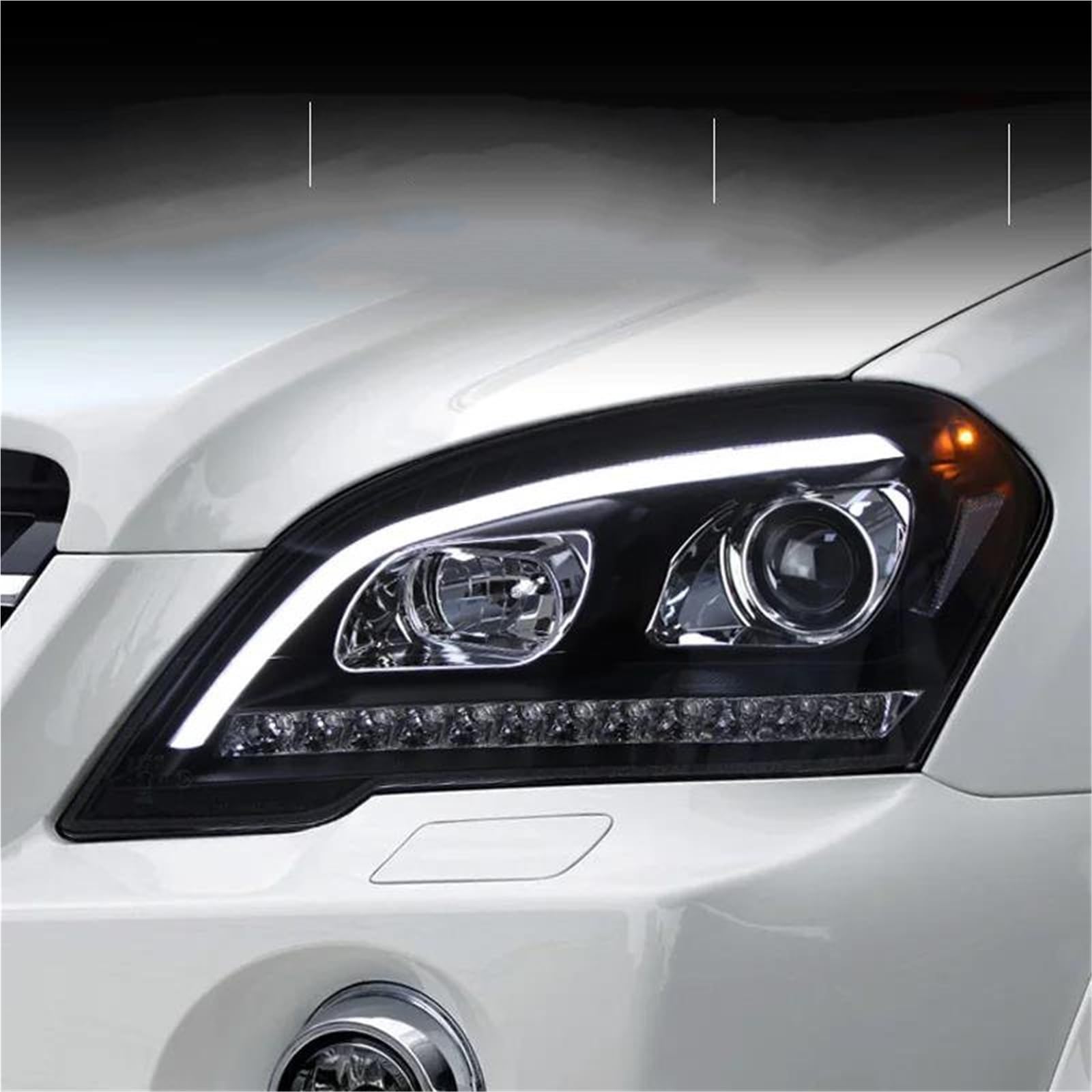 Migliora la sicurezza della guida notturna Accessori Per Auto Fari Allo Xeno DRL Per Benz W164 ML350 500 2009-2012 Gruppo