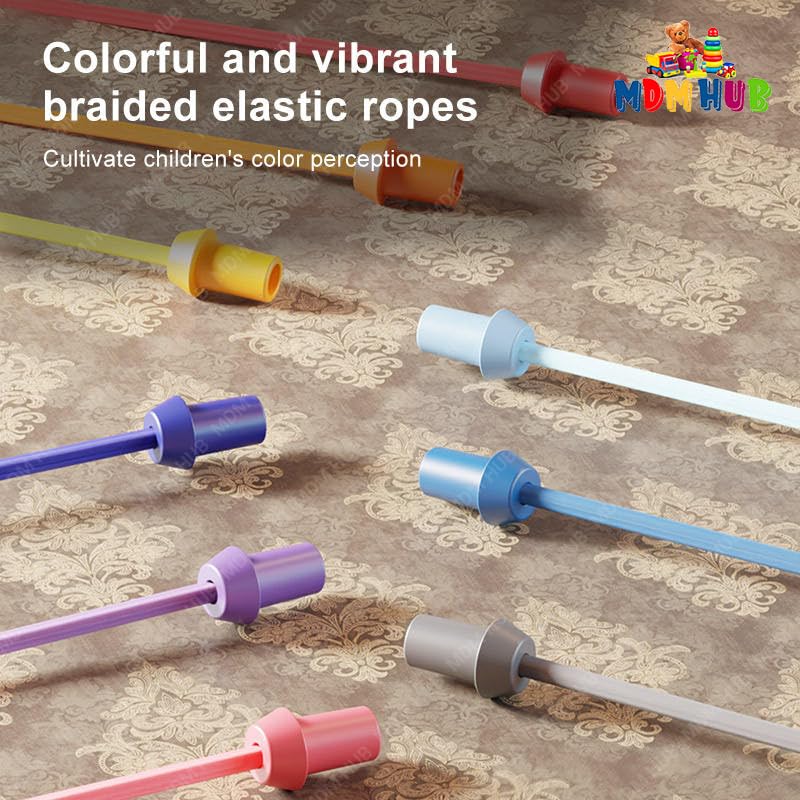 Image of Rope Untangling Puzzle Game, Educational Strategy Board Game for Kids & Adults, Family Travel Party Games with Multi-Level Challenges, Gifts for All Ages