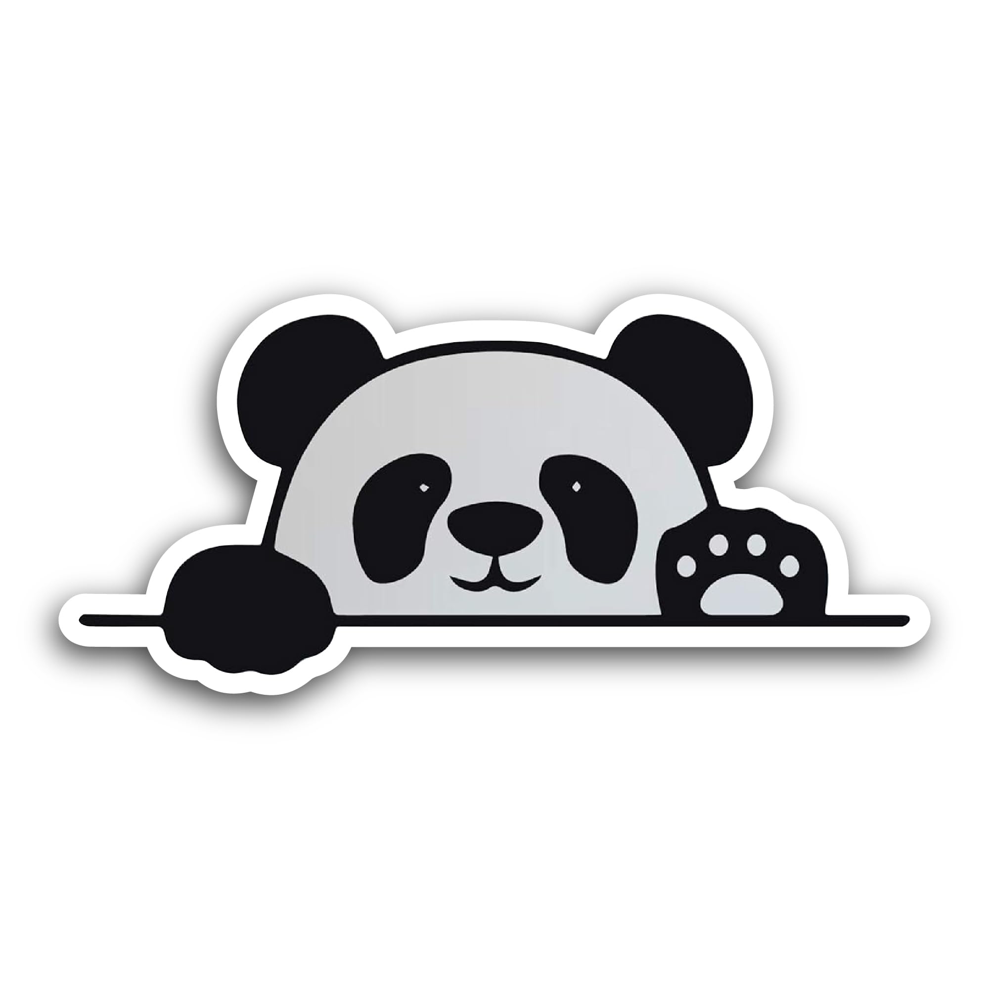 2 (Pieces) 3" and 5" Cute Panda Sticker, Waterproof Vinyl Decals for Many Purpose Like Cars, Trucks, Laptops, Phones, Windows and More