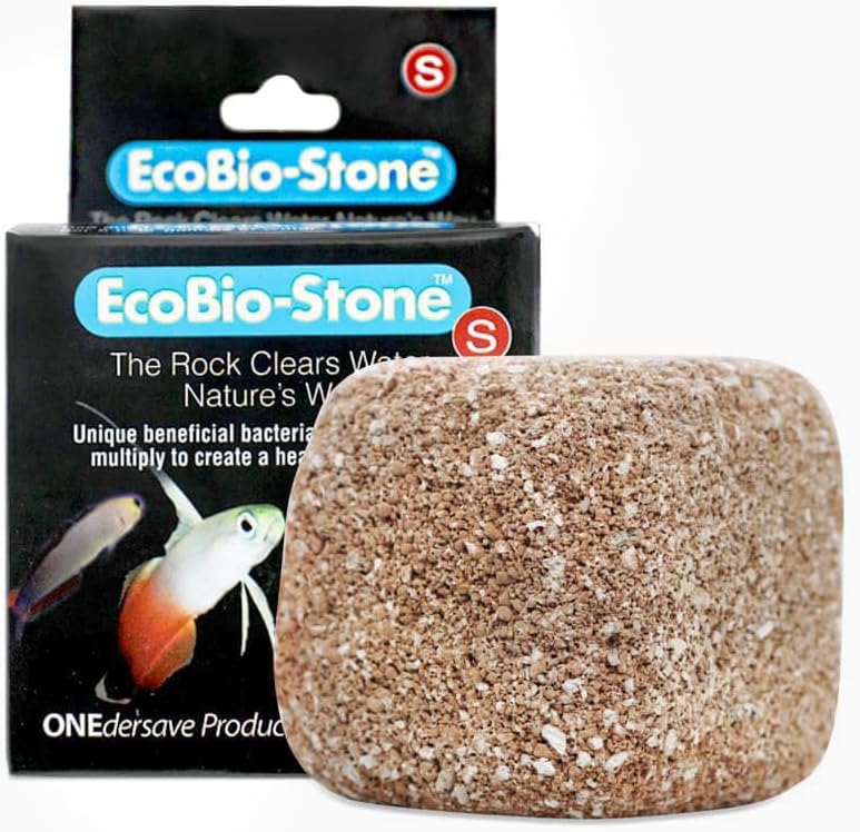 - EcoBio-Block Natural Volcanic Rock for Aquarium Water Clarity & Balance โ Low-Maintenance Alternative to Weekly Additives โ for Freshwater Fish, Turtles, Shrimp & Frogs (Small, 8-16 gal)