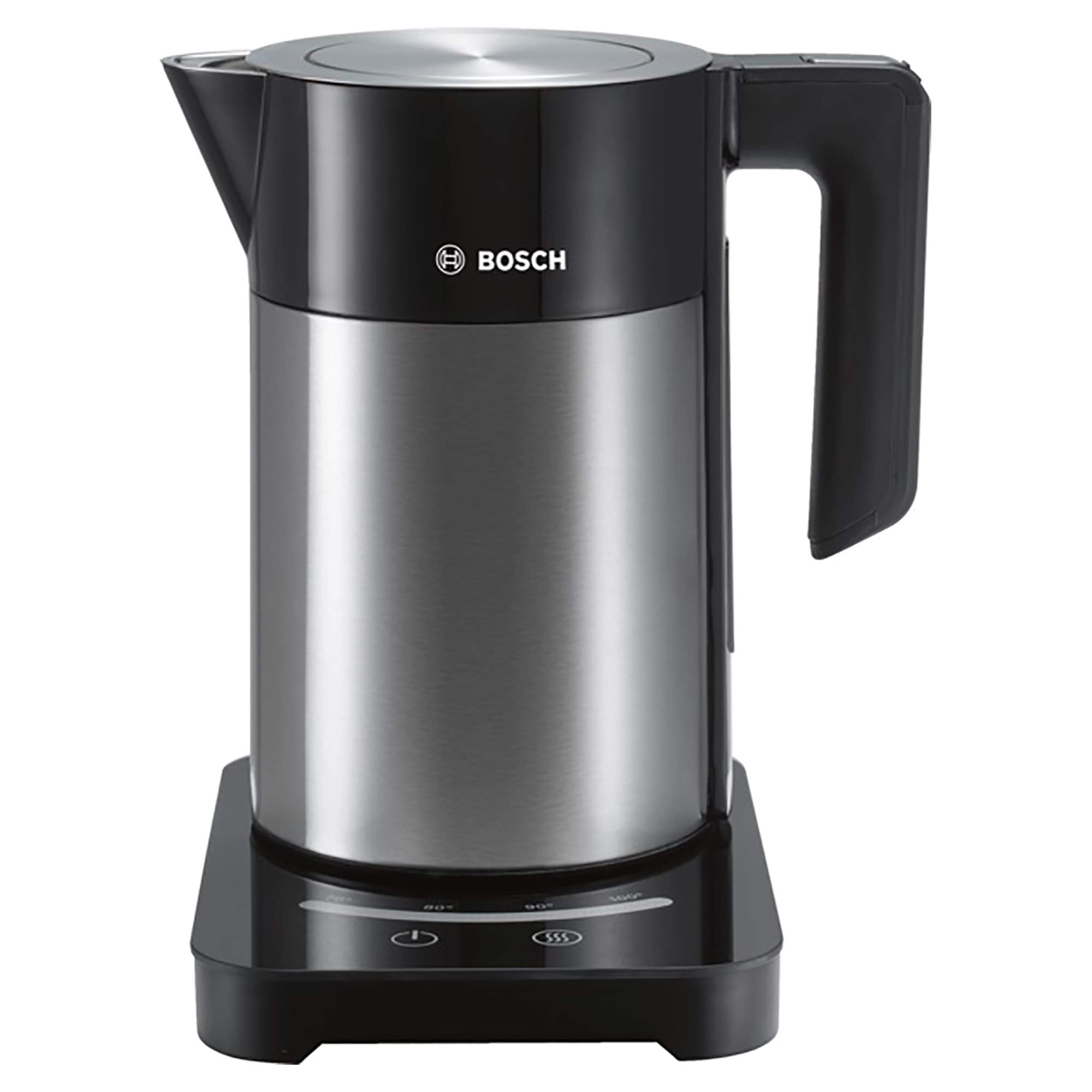 Bosch Kettle Sky with Temperature Selector Stainless Steel - TWK7203GB Black