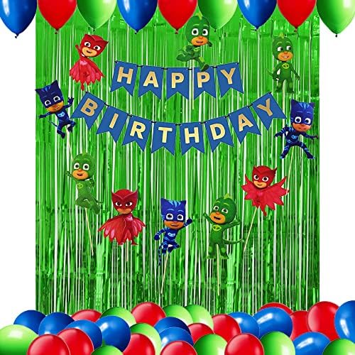 PJ Masks Theme Birthday Decorations Set 53 Pcs