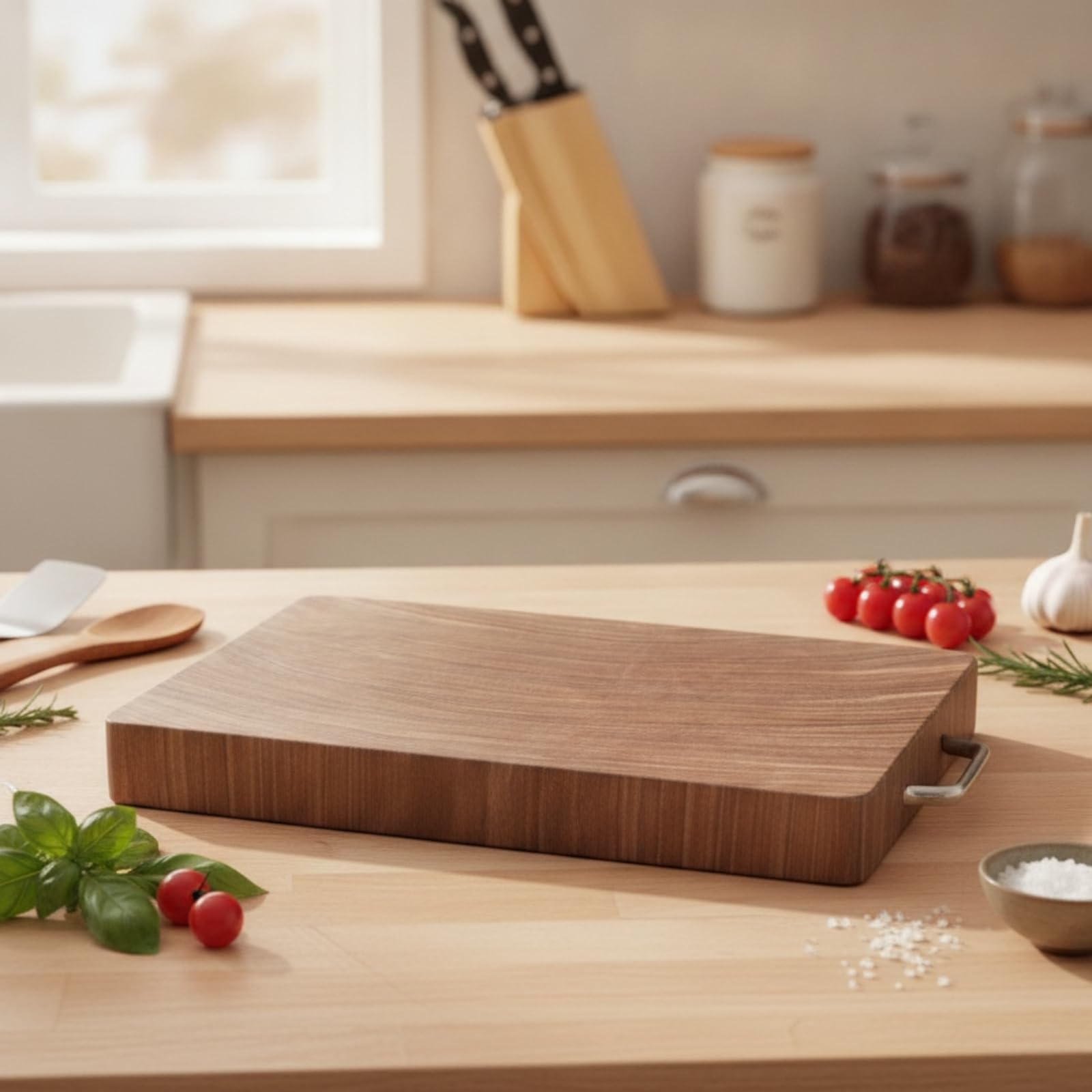 Tabla Cortar con Asa Robusta Tabla con Asa Tablas para Cocineros, 42 28 4CM