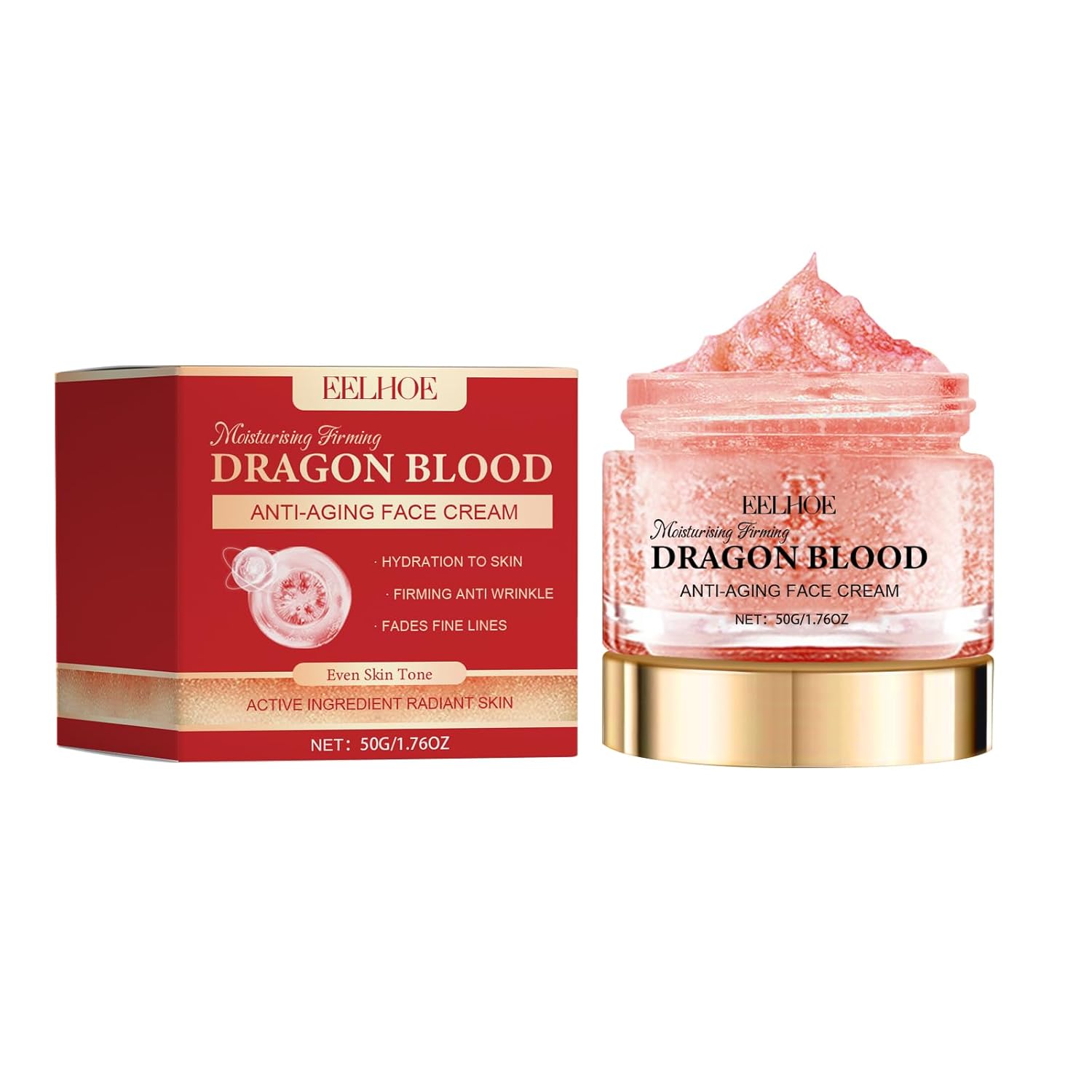 AMALIA Dragon Blood Anti-Aging Face Cream, Moisturizing Firming, 1.76oz