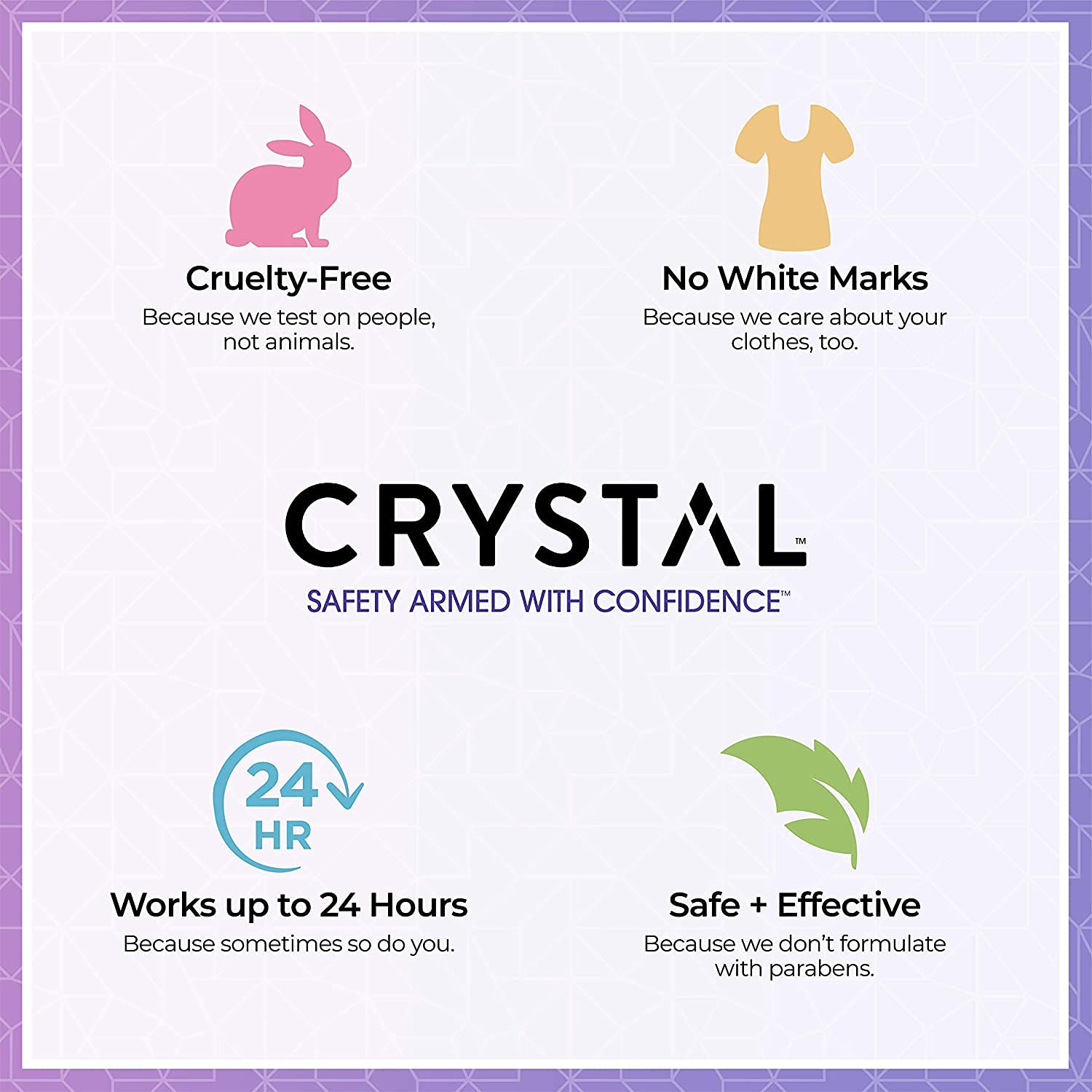 CRYSTAL Mineral Deodorant Roll-On Unscented Body Deodorant With 24-Hour Odor Protection, Aluminum Chloride & Paraben Free, 2.25 FL OZ (Packaging May Vary) : Life Stinks Deodorant : Beauty & Personal Care