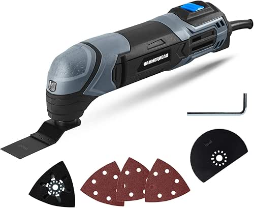 Hammerhead 2.2-Amp Oscillating Multi-Tool with 1pc Flush Cut Blade, 1pc
