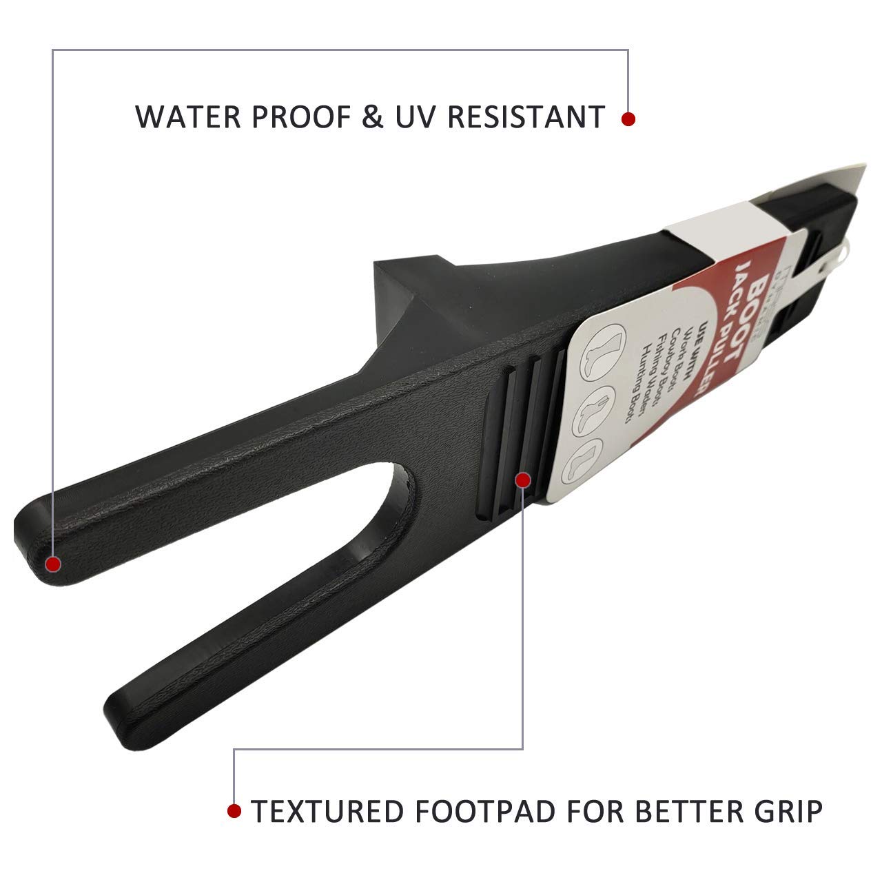 Removedor de gato de plástico resistente para botas, fangoso de jardín, zapato de Wellington para vaquero, caza, botas de agua, agarre extra, antideslizante, resistente a la intemperie