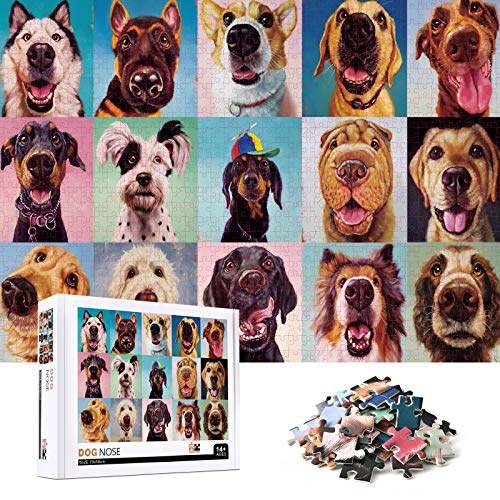 Puzzle 1000 Teile, Puzzle für Erwachsene, Impossible Puzzle, 1000 Teile Puzzle für Erwachsene Klassische Puzzles, Geschicklichkeitsspiel für die ganze Familie, Hundenase Cover